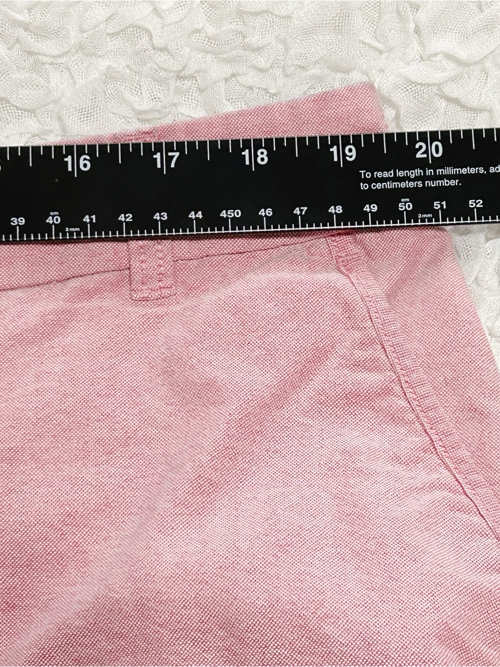 J Crew Shorts Pink 16 100% Cotton Chino Preppy Classic Coastal Casual Chino - Picture 5 of 6
